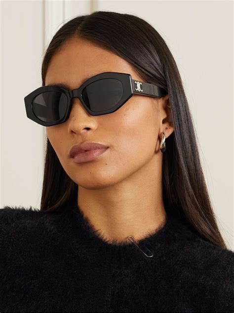 celine 51mm cat eye sunglasses|Celine cat eye acetate sunglasses.